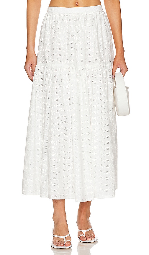 view 1 of 4 Julia Midi Skirt in White