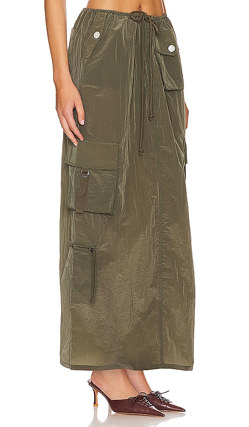 view 2 of 4 Noah Maxi Skirt in Olive Green