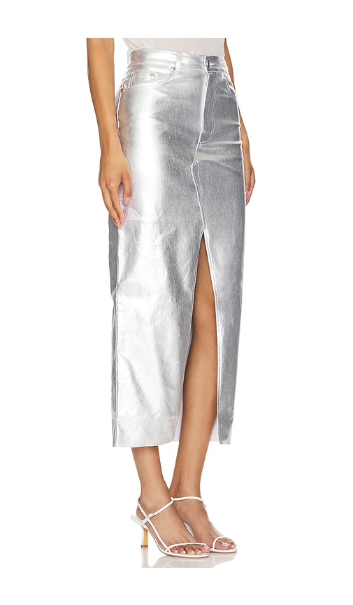 view 2 of 4 Naomi Maxi Skirt in Silver