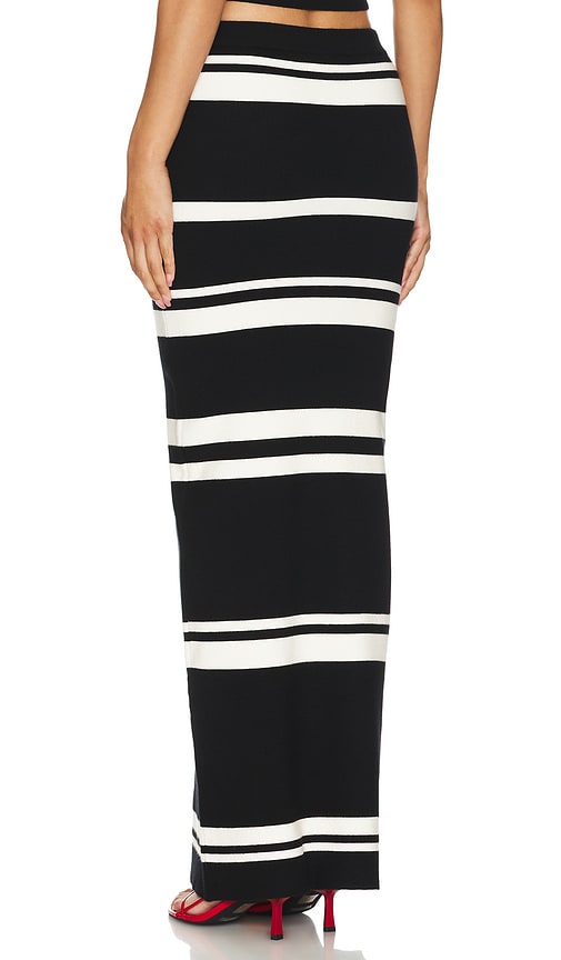 view 3 of 4 Seren Maxi Skirt in Black & White