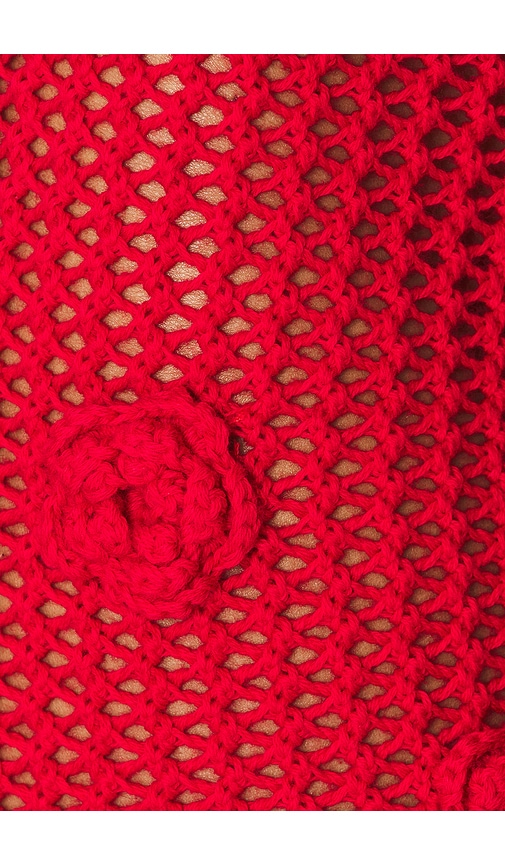 view 5 of 5 Domitilla Crochet Mini Skirt in Red