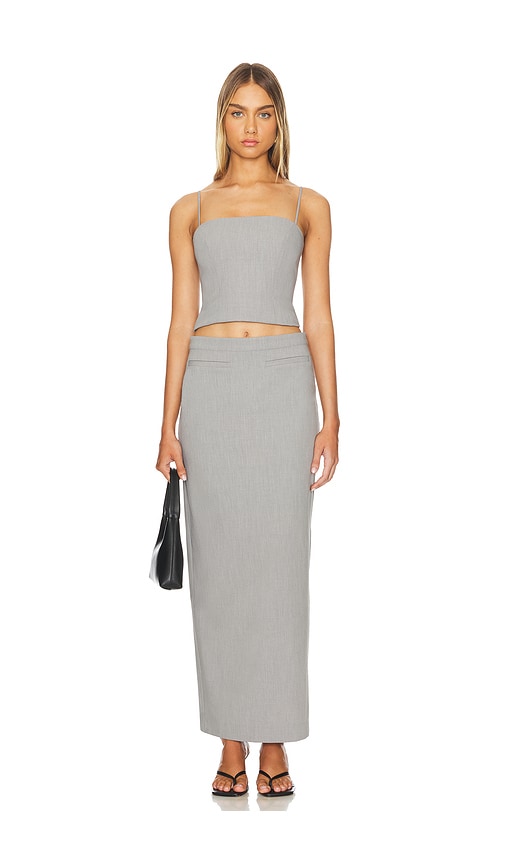 view 5 of 6 Jones Maxi Skirt in Gray