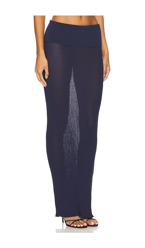 view 2 of 6 Ellison Sheer Maxi Skirt in Navy