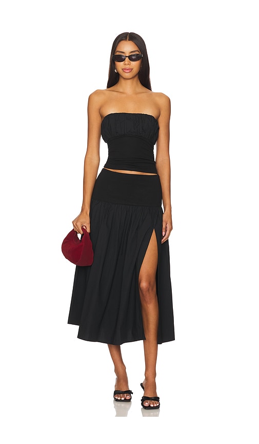 view 5 of 6 Mac Midi Skirt in Black