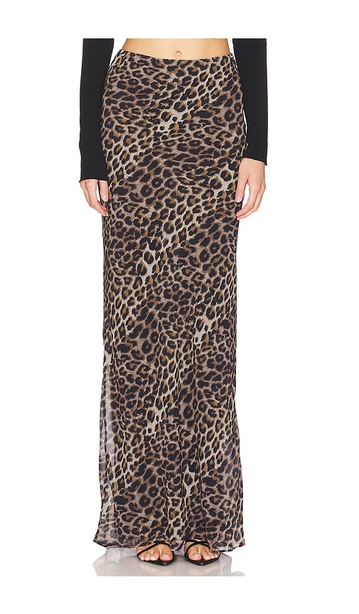 view 1 of 6 Atwood Maxi Skirt in Liquid Leopard