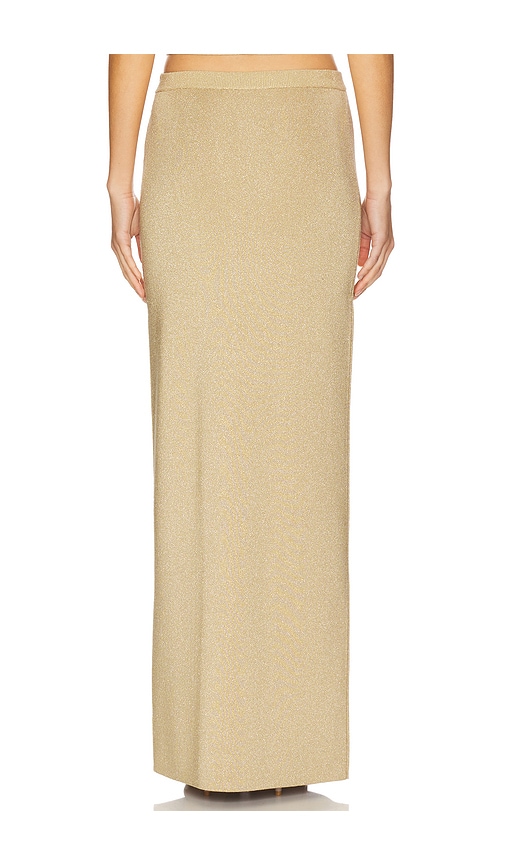 view 4 of 6 Carla Maxi Skirt in Gold