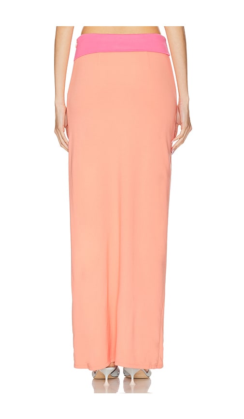 view 4 of 6 Tulip Maxi Skirt in Coral & Pink
