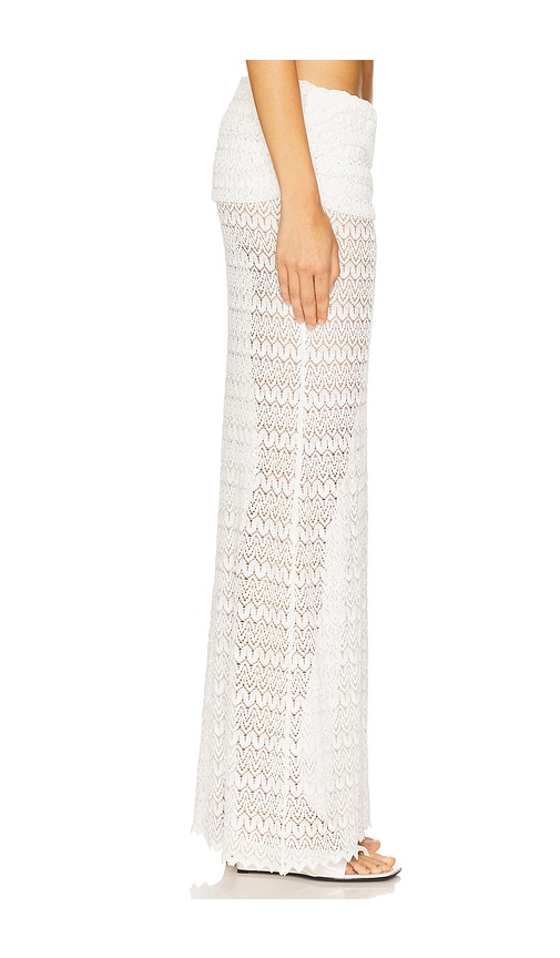 view 3 of 6 Nadina Maxi Skirt in White