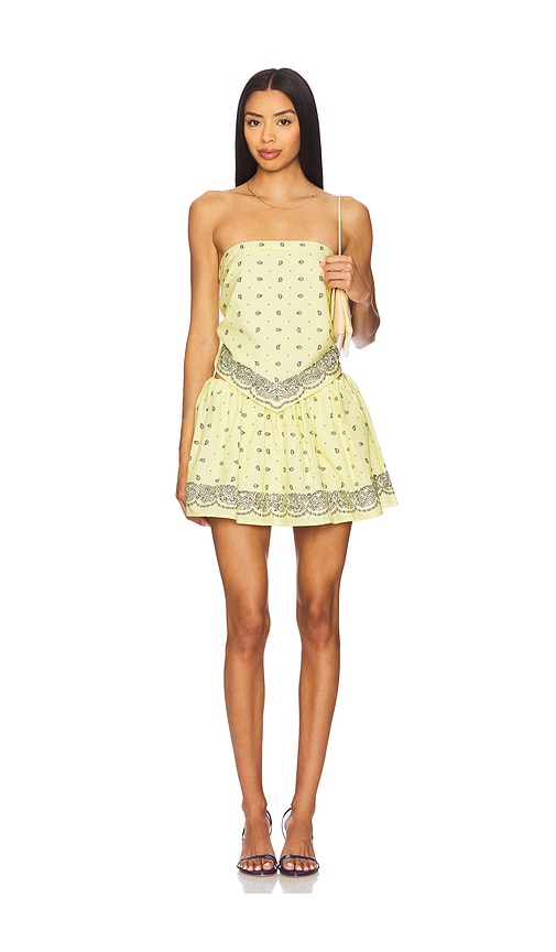 view 5 of 6 Amelia Mini Skirt in Butter Yellow