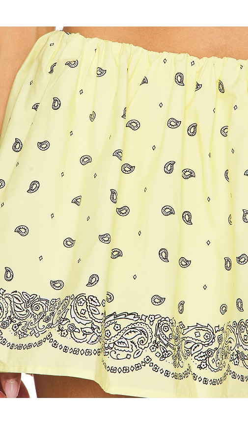 view 6 of 6 Amelia Mini Skirt in Butter Yellow