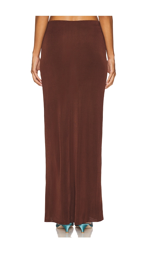 view 4 of 6 Elsy Maxi Skirt in Dark Brown