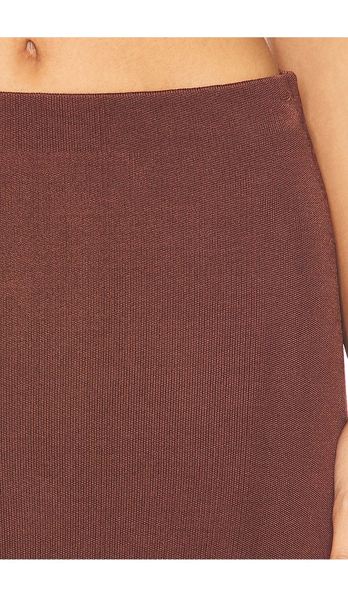 view 6 of 6 Elsy Maxi Skirt in Dark Brown