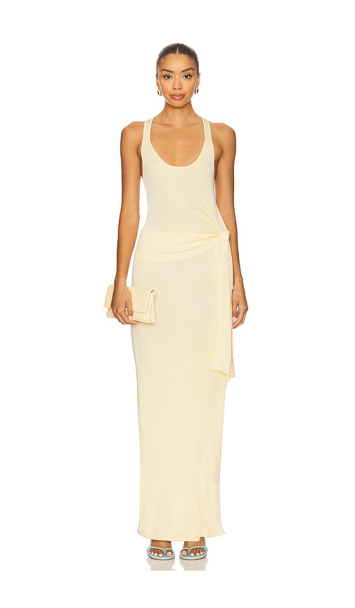 view 5 of 6 Elsy Maxi Skirt in Pale Yellow