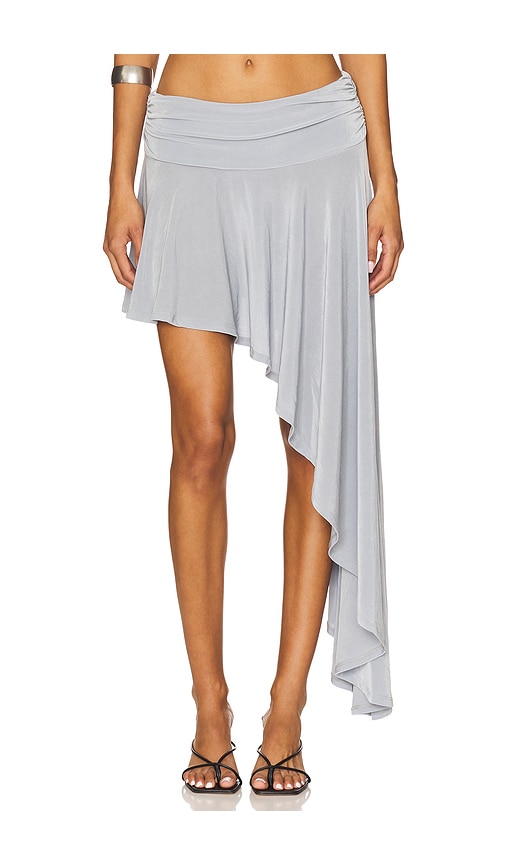 Salma Midi Skirt in Slate. - size XS (also in L, M, S, XL, XXS)
