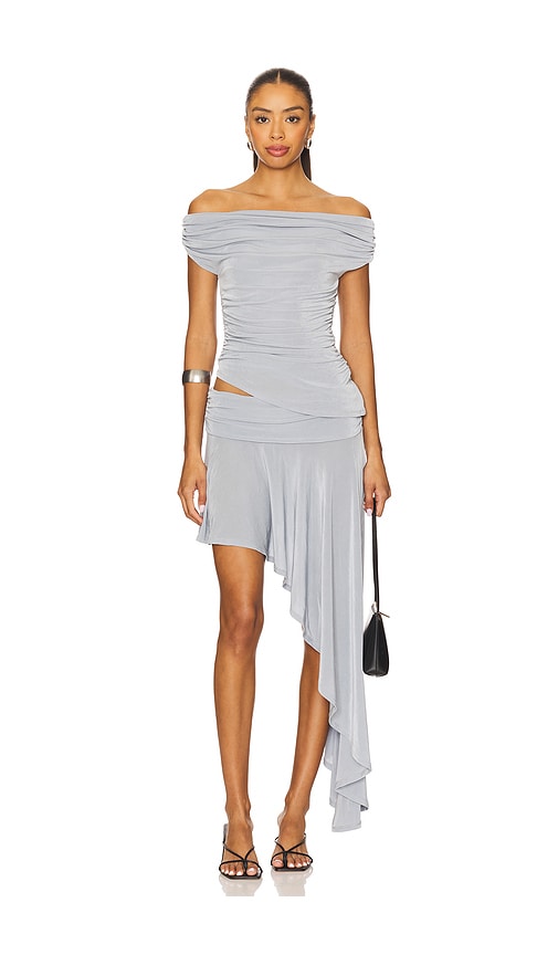 view 5 of 6 Salma Midi Skirt in Slate