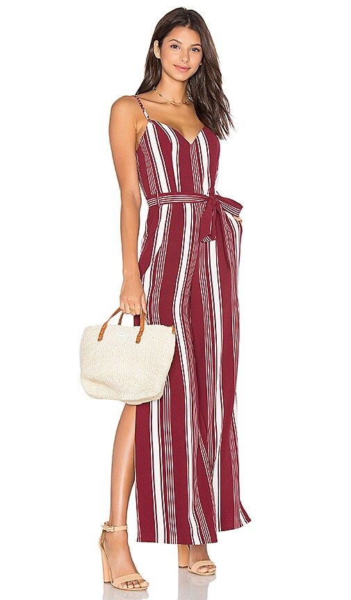 view 2 of 3 Charisma Jumpsuit in Cranberry Stripe