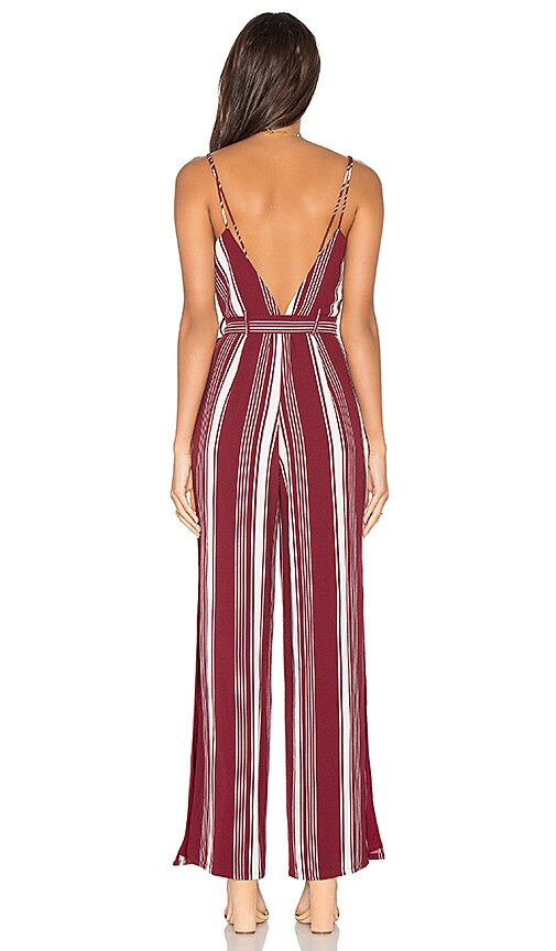 view 3 of 3 Charisma Jumpsuit in Cranberry Stripe