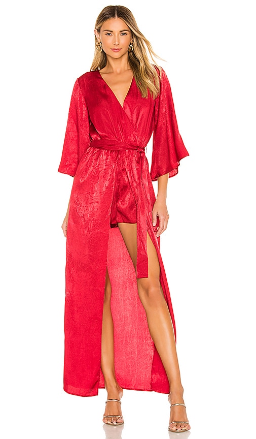 view 1 of 3 Ashton Romper in Red
