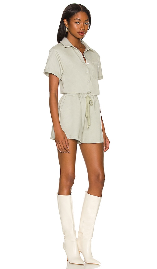 view 2 of 4 Everyday Terry Romper in Sage Green