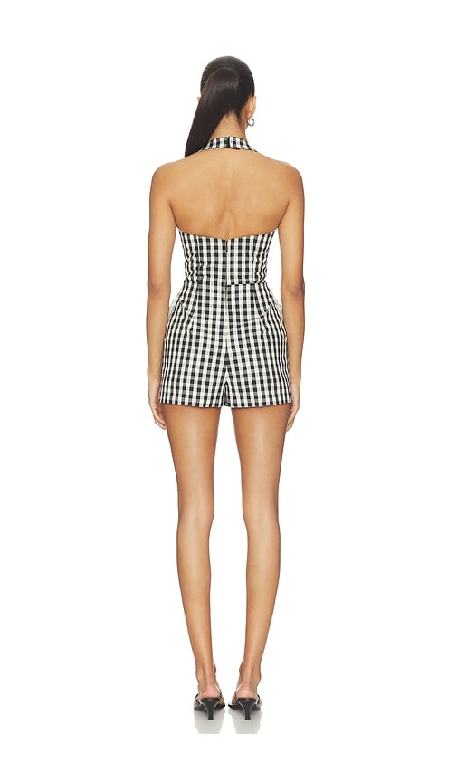 view 3 of 4 Zoe Romper in Black & White