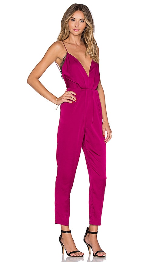view 2 of 3 My Way Jumpsuit in Berry