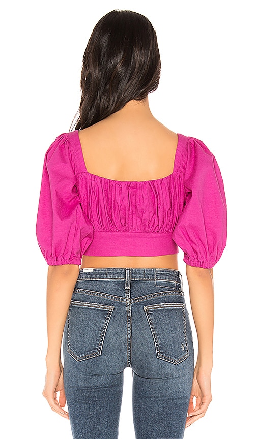 view 3 of 4 Polly Top in Magenta