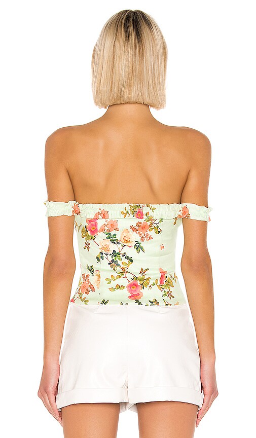 view 3 of 4 Laney Top in Sage Floral