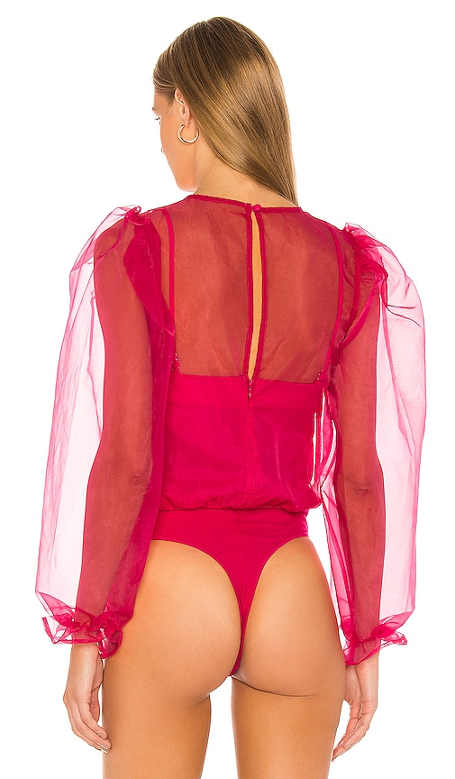 view 4 of 5 Tao Bodysuit in Hot Pink