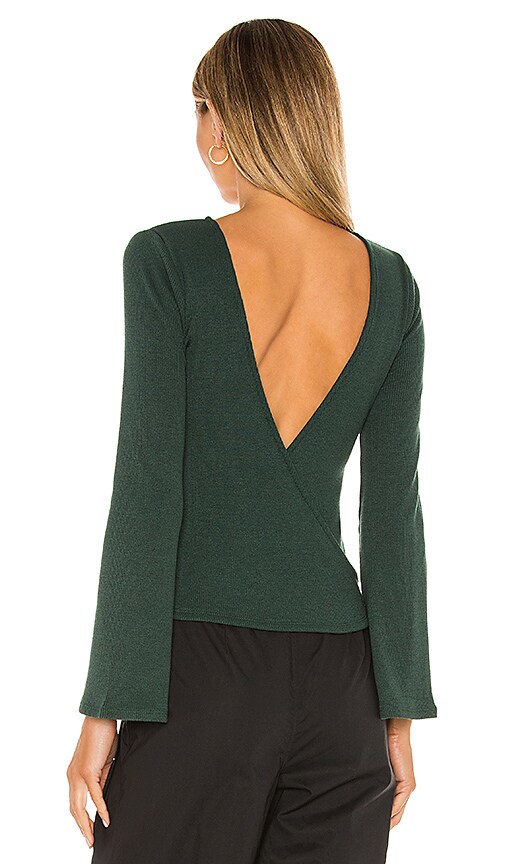 view 4 of 5 Khloe Top in Forest Green