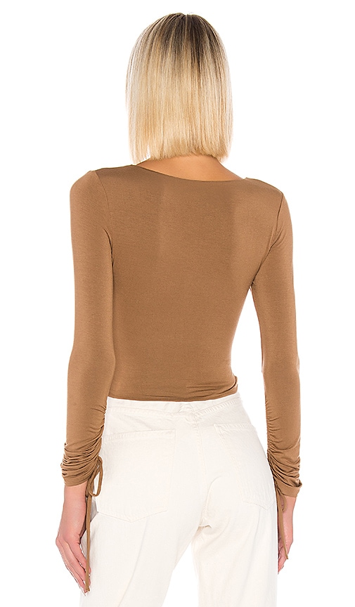 view 3 of 4 Heather Top in Deep Taupe