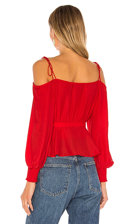 view 3 of 4 Hopeless Romantic Top in Red