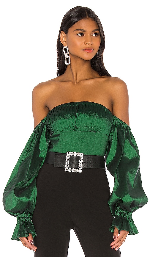 view 1 of 4 Fraya Top in Emerald
