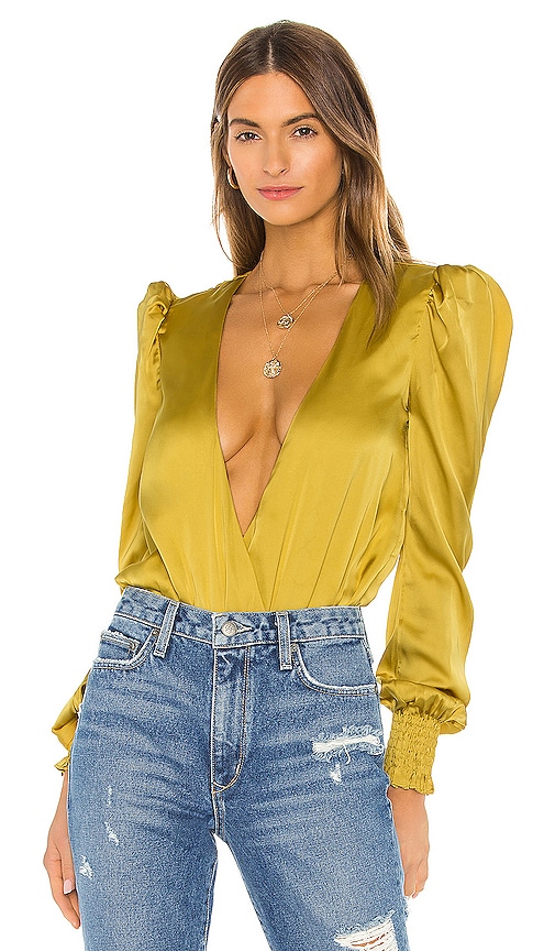 view 1 of 5 Royale Bodysuit in Yellow