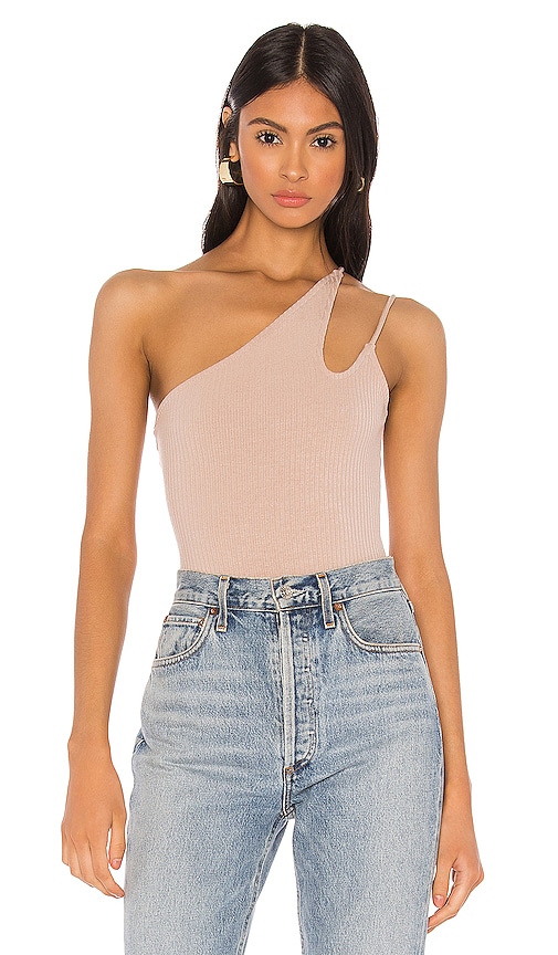 Lovers & Friends Iceberg Bodysuit In Taupe