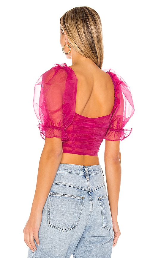 view 3 of 4 Franny Top in Hot Pink