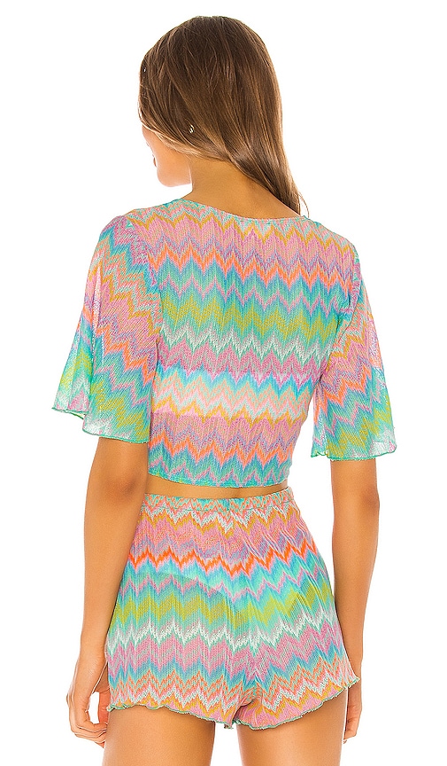 view 3 of 4 Sharon Top in Neon Multi