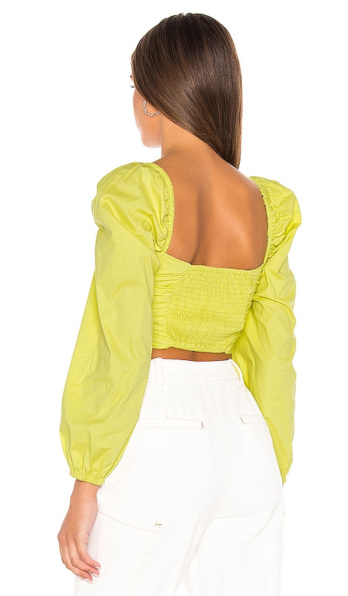 view 3 of 4 Delilah Top in Light Lime