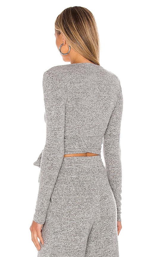 view 3 of 4 Sheilah Top in Heather Grey