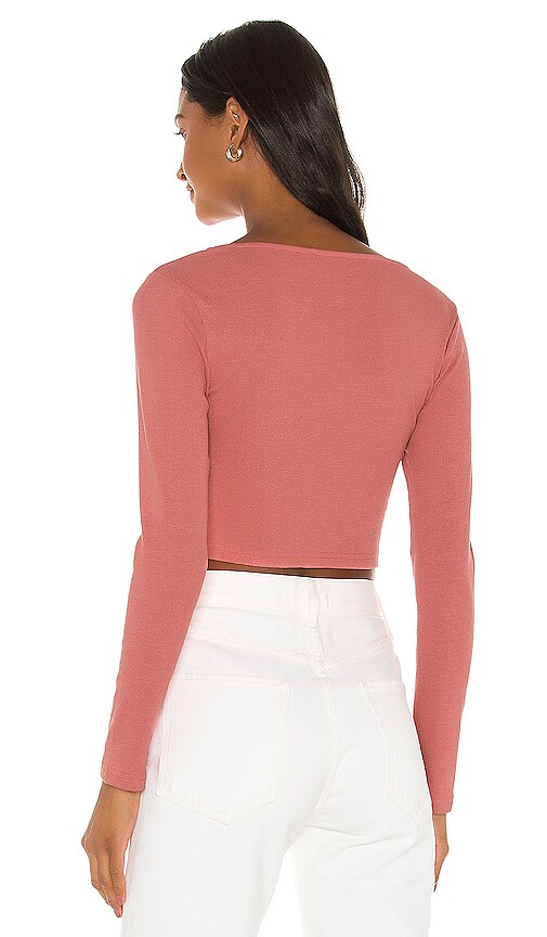 view 3 of 4 Nanette Top in Dusty Rose