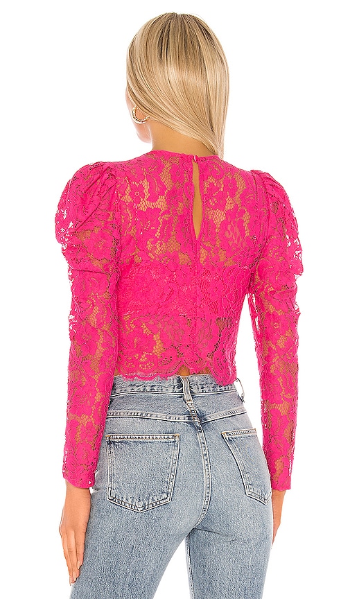 view 3 of 4 New Love Top in Fuchsia Pink