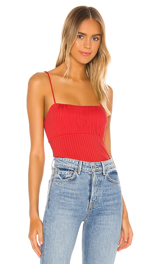 view 1 of 5 Mila Top in Red Orange