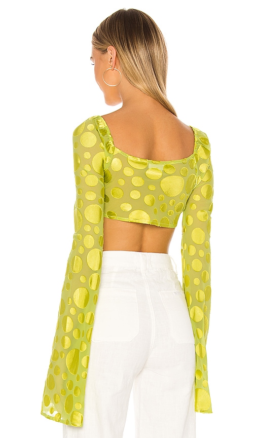 view 3 of 4 Sandra Top in Citron Green
