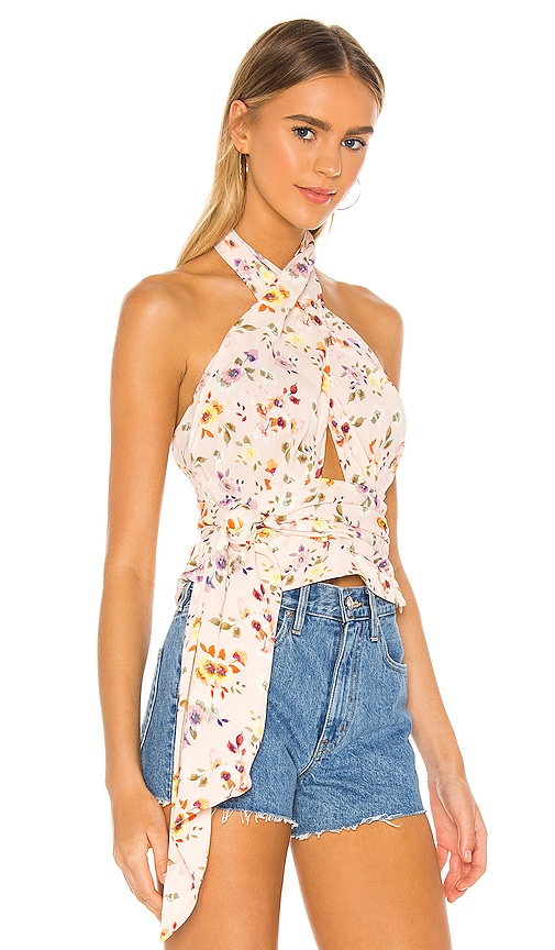 view 2 of 4 The Darci Top in Multi Poppy Floral