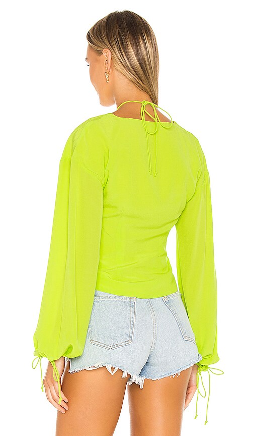 view 3 of 4 Corey Top in Neon Lime Green