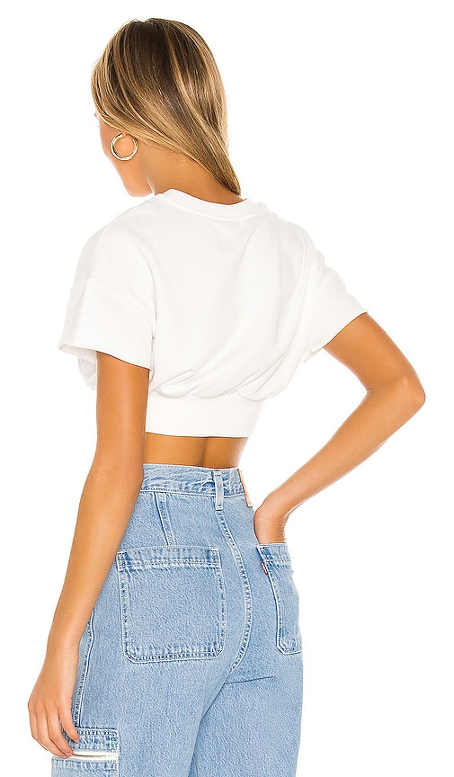 view 3 of 4 Isla Cropped Top in White