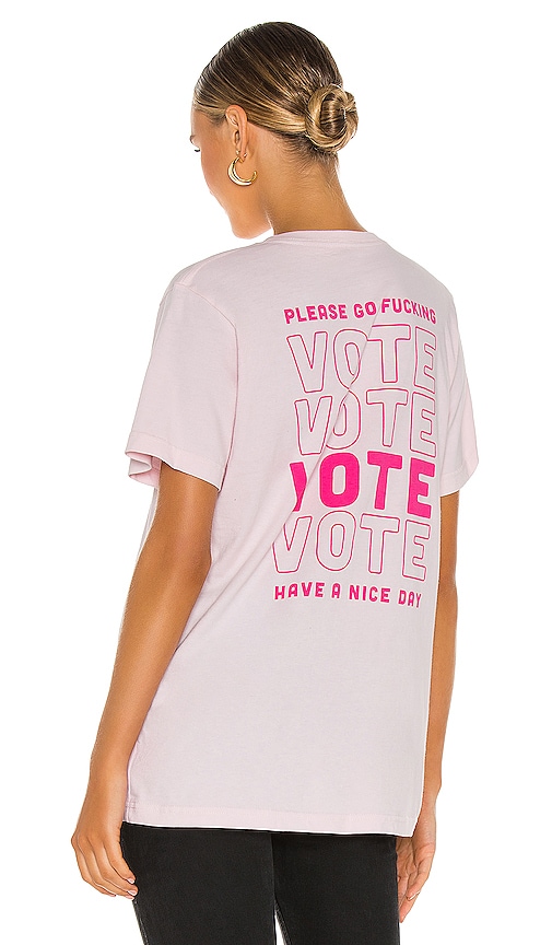 view 4 of 6 Go Vote Tee in Pink