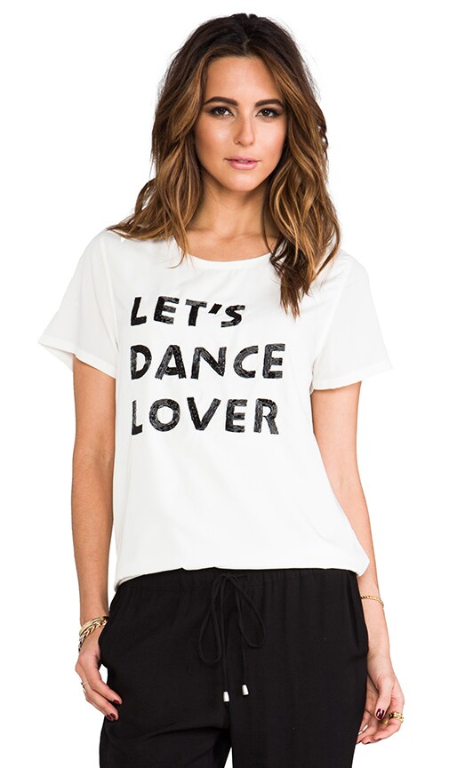 Dance Tee with Beaded Detail
