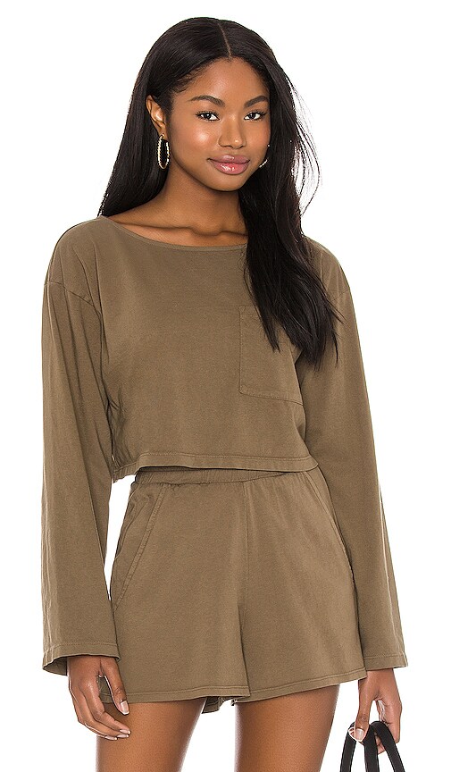 view 1 of 4 Astrid Top in Olive Green