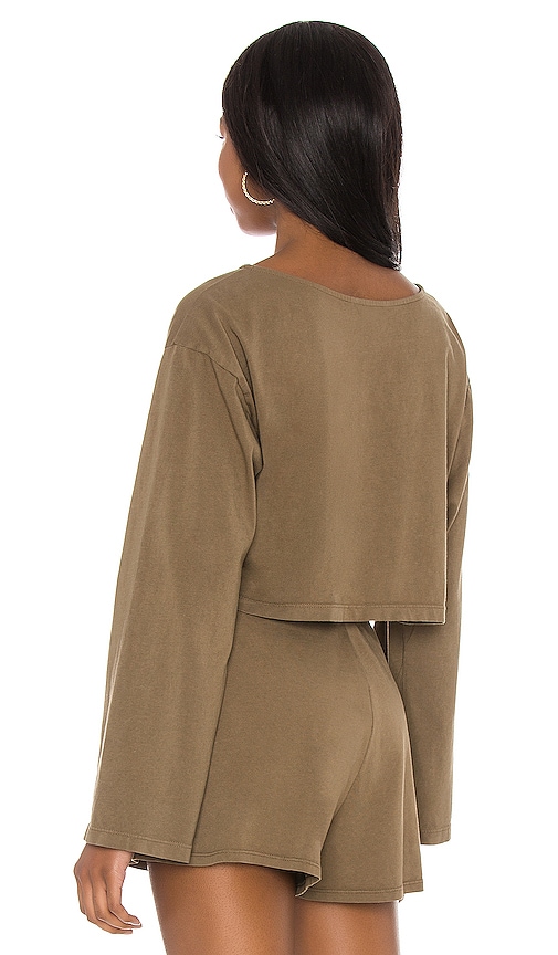 view 3 of 4 Astrid Top in Olive Green