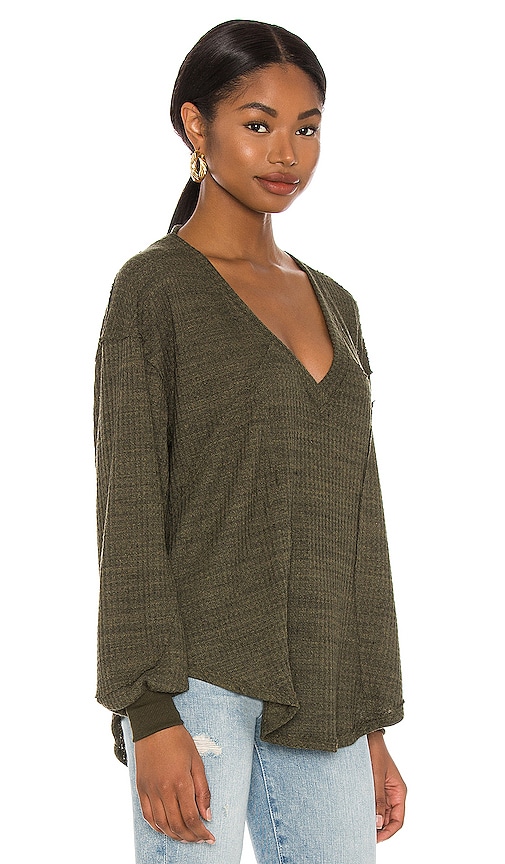 view 2 of 4 Carina Top in Military Green